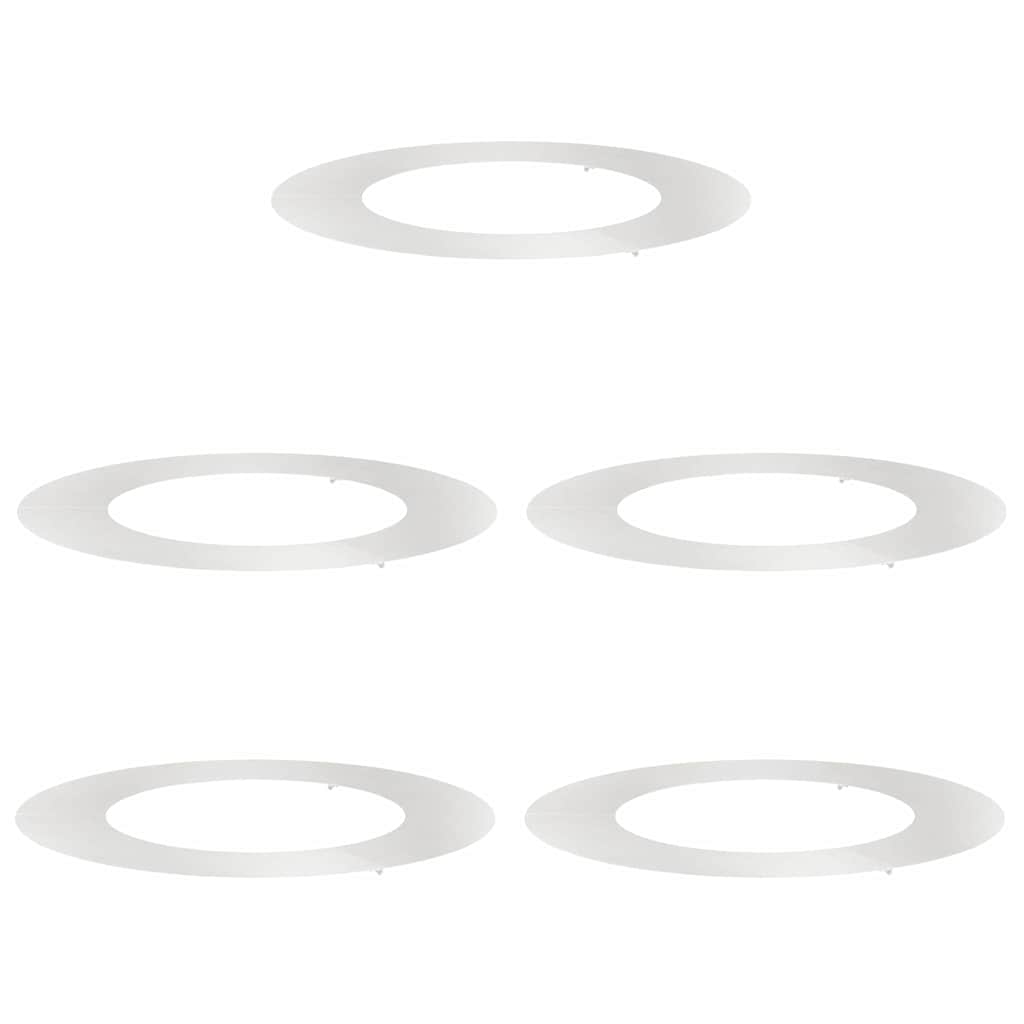 Flache Baumringe 5 pcs Silber Ø30 / 60 cm Edelstahl